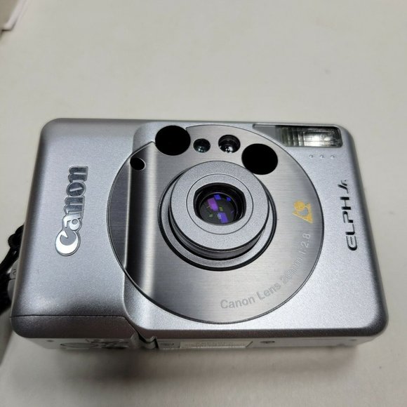 Canon IX240 Elph Jr Point & Shoot APS Film Camera in Box w/ Instructions & Case - Picture 2 of 12